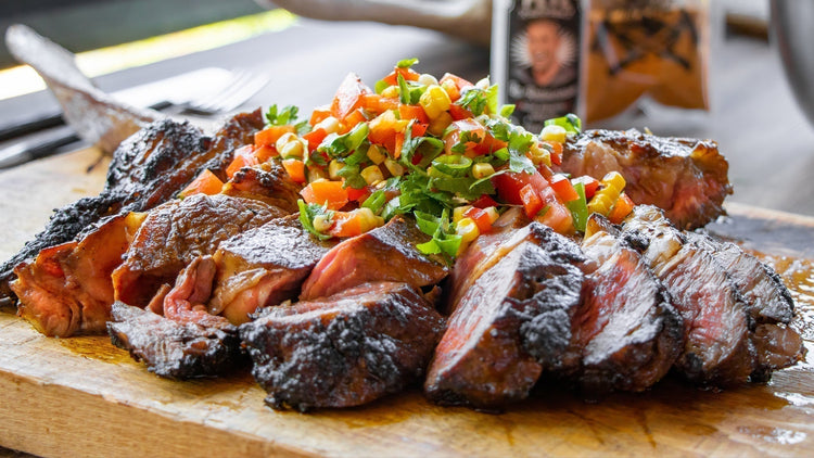 Recette de Steak Tomahawk et salsa de maïs grillé
