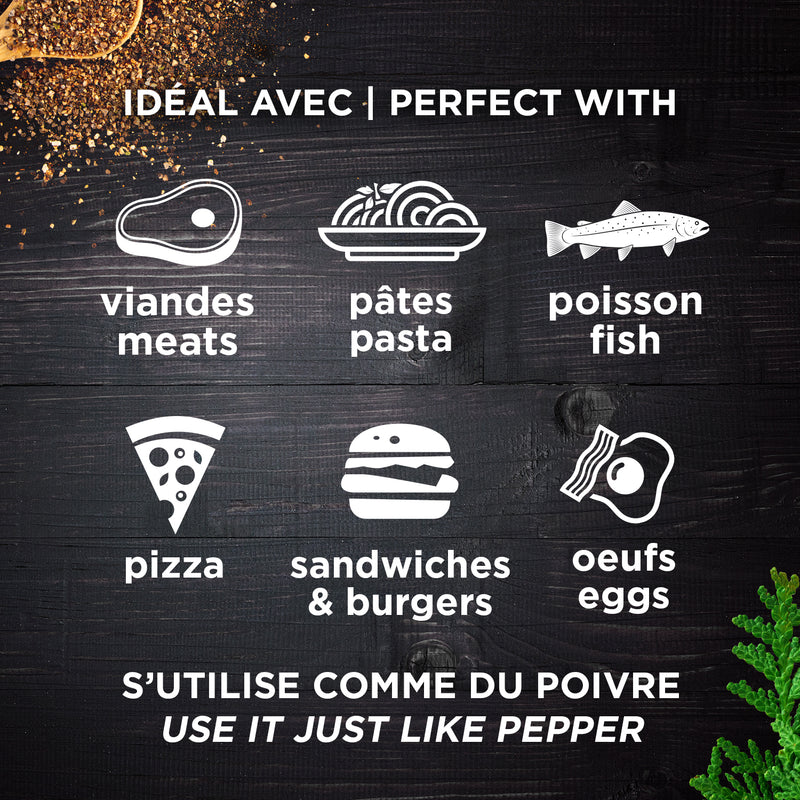 Chargez l'image dans la visionneuse de la galerie, Poivre Forestier | Épices du Guerrier | Parfait avec viandes rouges, pâtes poissons, pizza, oeufs...