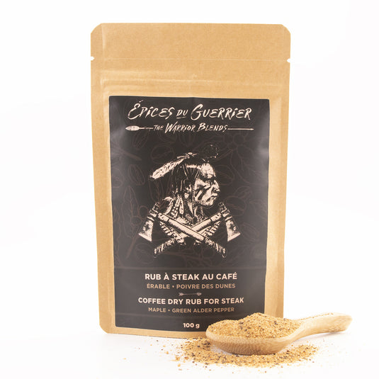 Rub à Steak au Café - Érable & Poivre des dunes 100g - Épices à frotter | Épices du Guerrier