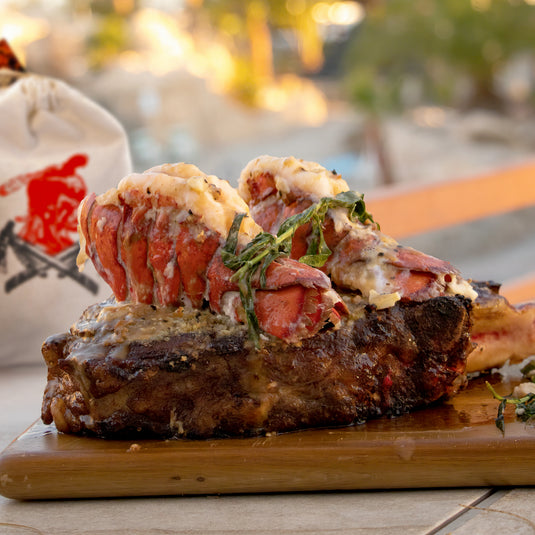 Mélange d'épices Tomahawk | Steak tomahawk et queues de homards