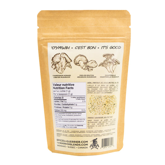 Sel aux Champignons Sauvages | Valeur nutritive
