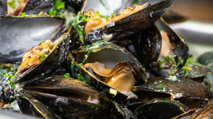 Smoked marinière mussels from Le Guerrier 