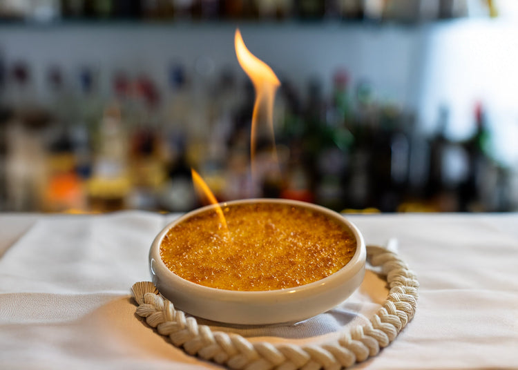 Crème brûlée au foin d'odeur