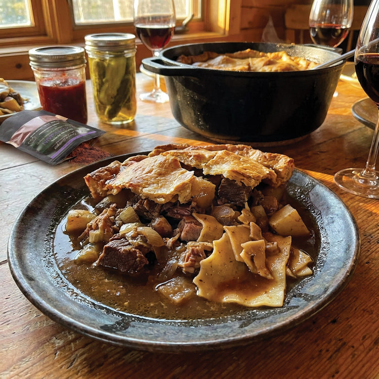 Cipaille au Mélange Algonquin | Recette familiale du Bas-du-Fleuve