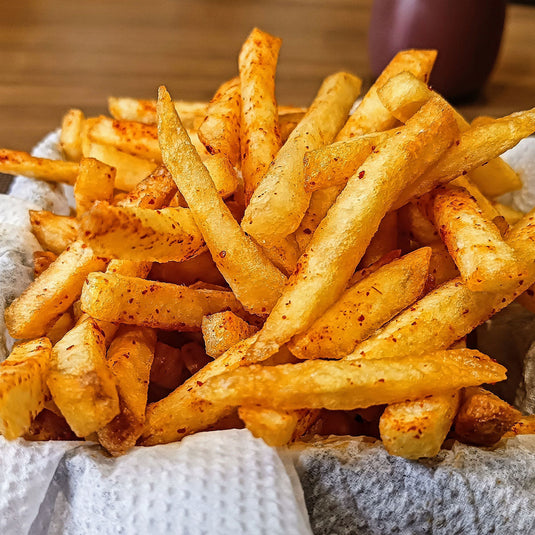 Recette de frites maison avec l’Assaisonnement à Frites des Épices du Guerrier.