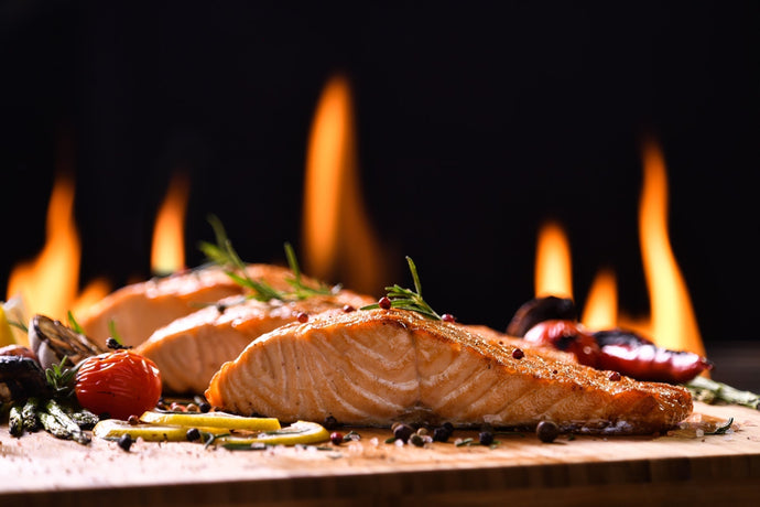 Salmon with Innu Mix 