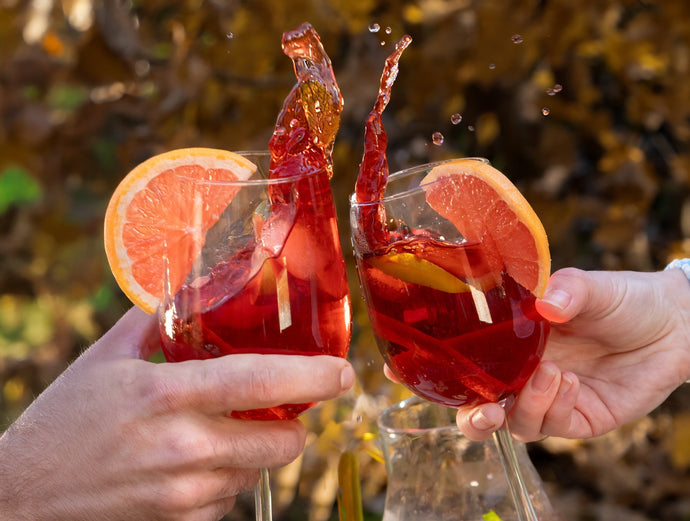 Sangria d'automne au cassis