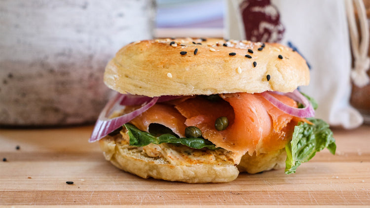 Bagels au saumon fumé