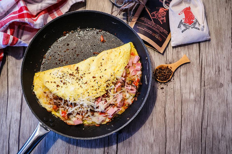 Recette d'Omelette Western au Poivre au Bacon