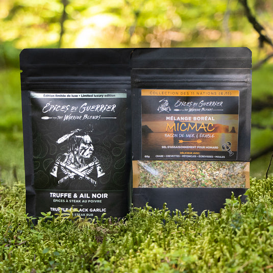 Duo d'épices Terre & Mer - Version truffe et ail noir
