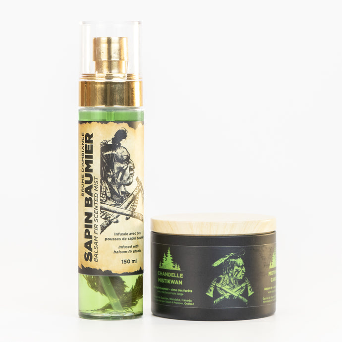 Duo Chandelle et Brume au sapin baumier