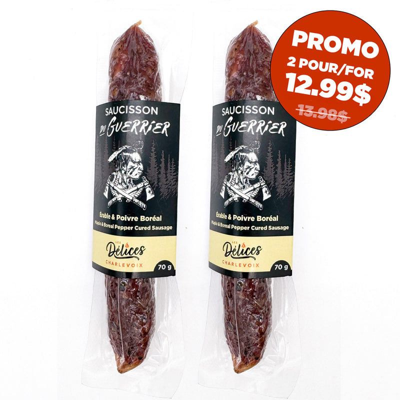 Chargez l&#39;image dans la visionneuse de la galerie, 2 Saucissons du Guerrier / 12.99$ (2x 70g)
