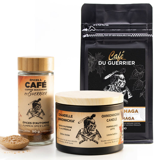 Trio Café Érable & Chaga + Épices et Chandelle d’automne