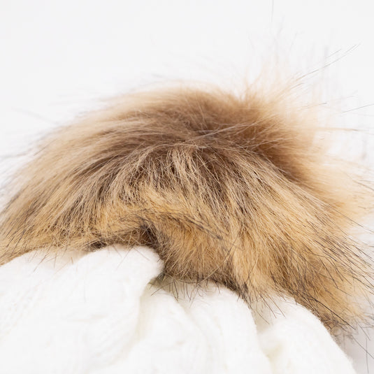 Tuque de la Guerrière à pompon (noir / blanc) – Épices du Guerrier