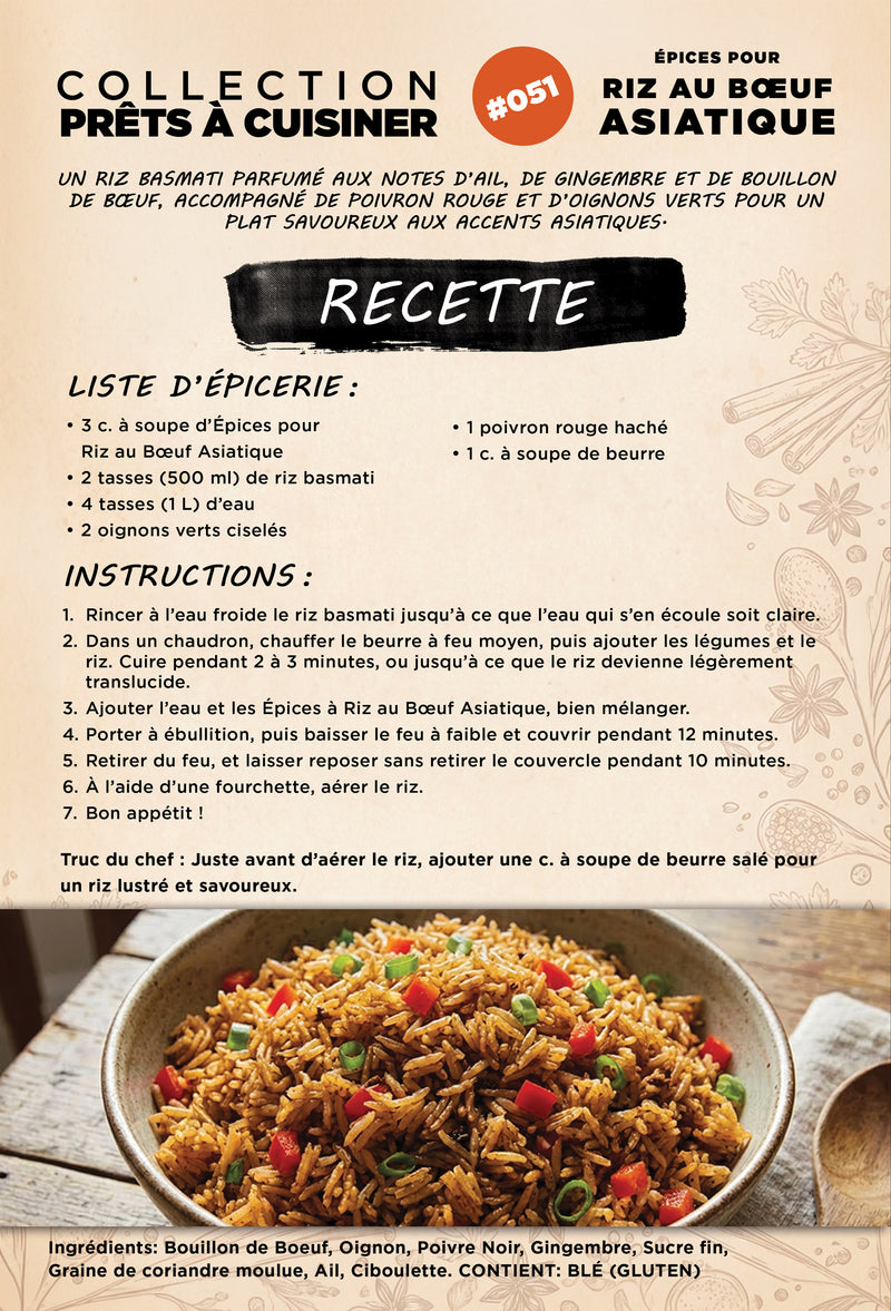 Load image into Gallery viewer, Riz au bœuf asiatique assaisonné avec épices Épices du Guerrier

